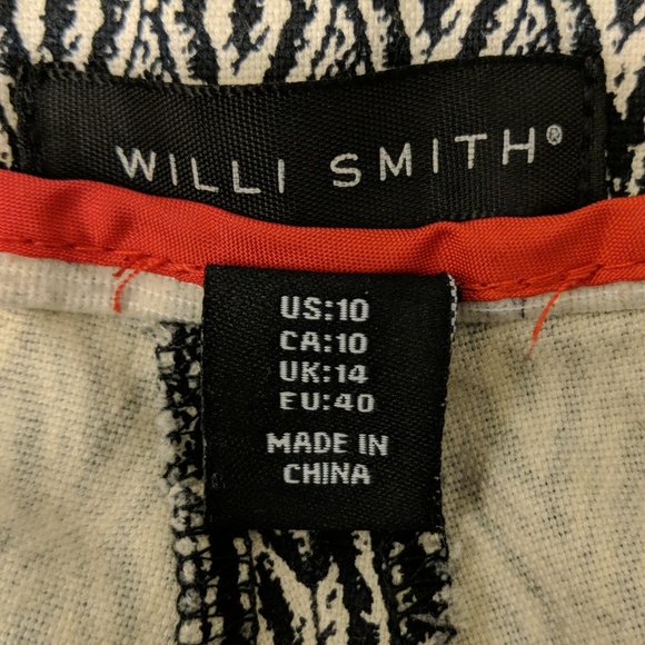 Willi Smith black and white print cropped trouser - Picture 4 of 4